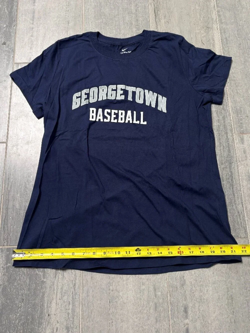 Nike Georgetown Baseball Short Sleeve Crewneck Tee Shirt Navy Large